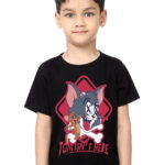 Tom And Jerry Black T-Shirt