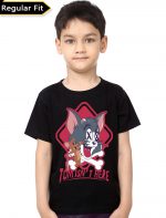 Tom And Jerry Black T-Shirt