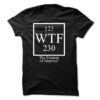 WTF Black T-Shirt