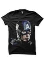 Captain America Black Tee