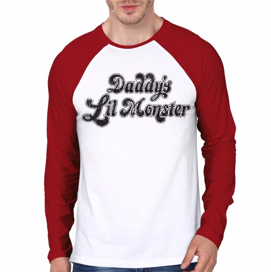 Daddy's Little Monster Raglan T-Shirt