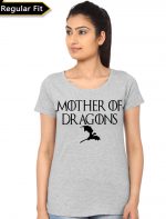 Mother Of Dragons Grey Girls T-Shirt