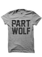 Part Wolf Navy Blue T-Shirt