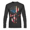 USA Skull Black T-Shirt