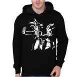 Goku & Vegeta Fiction Black Hoodie