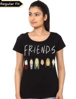 Friends Girls Black T-Shirt
