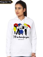 Friends I Will Be There For You White Girls Hoodie