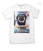 Thug Pug Life White T-Shirt