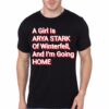 Arya Stark Black T-Shirt