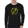 Flash Black Full Sleeve T-Shirt