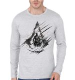 Assassin's Creed Grey Full Sleeve T-Shirt