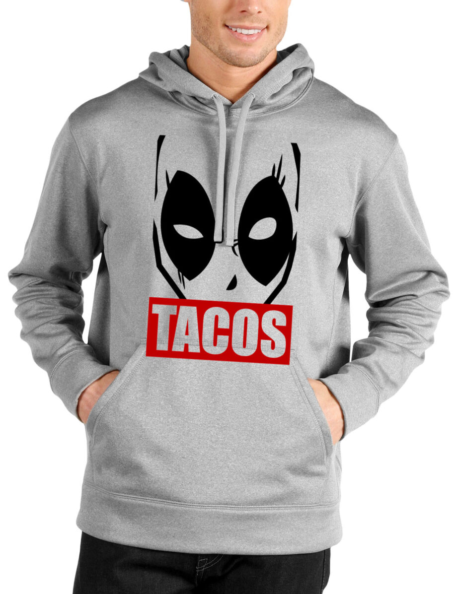 Deadpool Grey Hooded Sweatshirt