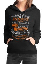 Queens Are Born In January Girls Hoodie