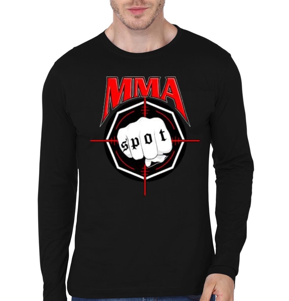 MMA Custom Black Full Sleeve T-Shirt