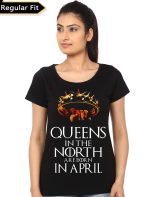 Queens Are Born In April T-Shirt