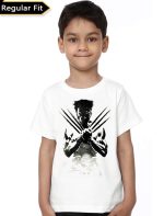 Wolverine White Kids Unisex T-Shirt