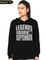 Legends Are Born In September Girl's Hoodie