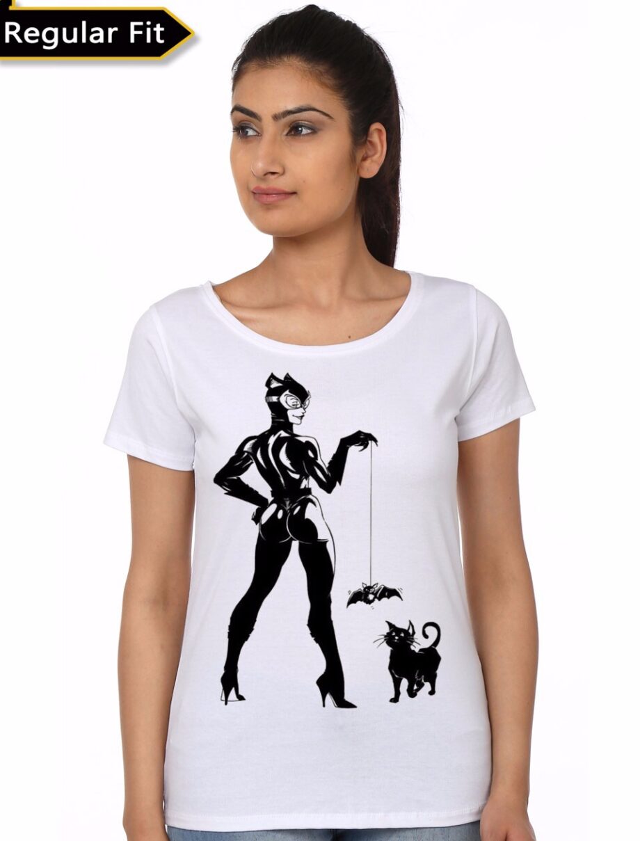 Catwoman White T-Shirt