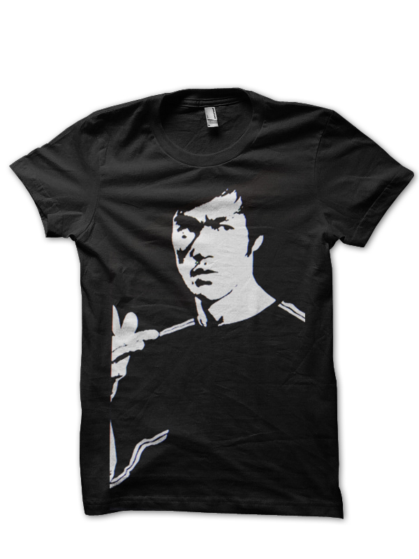 Bruce Lee Black T-Shirt - Shark Shirts