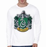 Slytherin White Full Sleeve T-Shirt