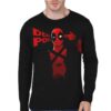 Deadpool Black Full Sleeve T-Shirt