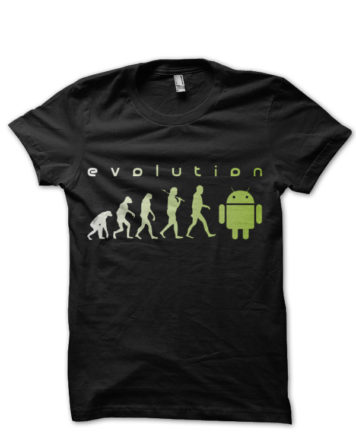 Evolution Android Black T-Shirt
