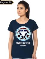 Civil War Navy Blue Girl's T-Shirt