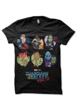Guardians Of The Galaxy Black T-Shirt