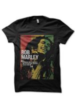 Bob Marley Music Fights Black T-Shirt