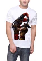 Deadpool Vs Wolverine White T-Shirt