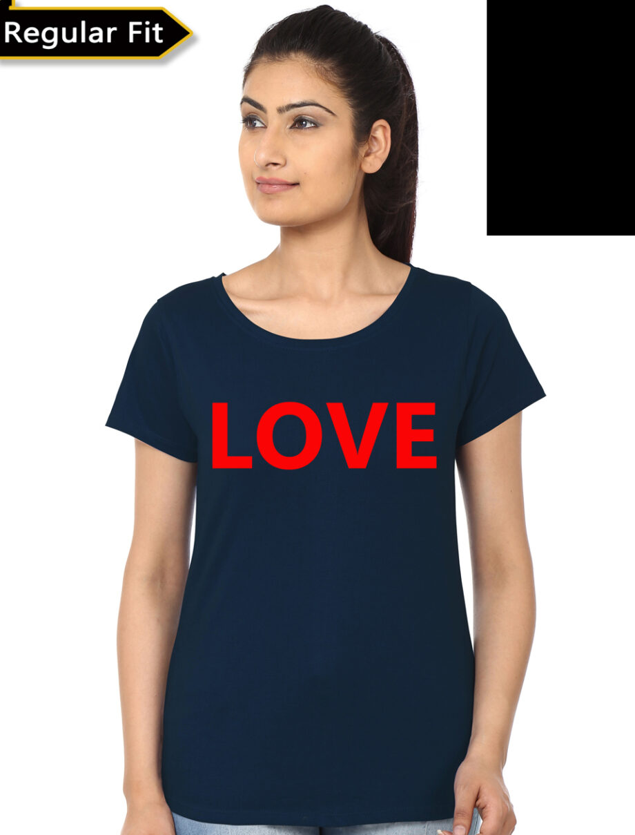 Love Jaura 7 Girls Black T-Shirt