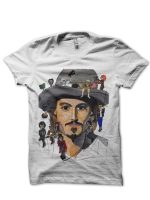Johnny Depp White T-Shirt