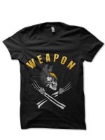 Logan Pirate Flag - Weapon X Black T-Shirt