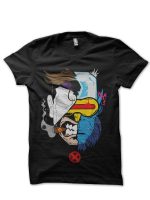 X-Men Mashup Black T-Shirt