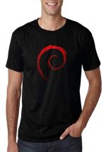 Dark Debian Black T-Shirt