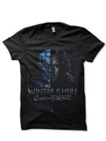 Nightking Vs Jon Snow Black T-Shirt