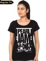 Pearl Jam Girl's Black T-Shirt