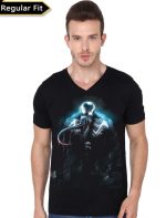 Venom Black V-Neck T-Shirt