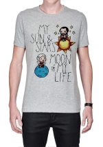 My Sun And Stars Moon Of My life Grey T-Shirt