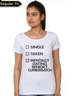 Mentally Dating Benedict Cumberbatch White T-Shirt
