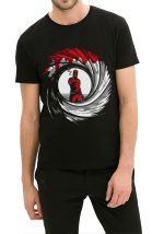 Deadpool James Bond Black T-Shirt