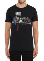 Jesus And The Avengers Black T-Shirt