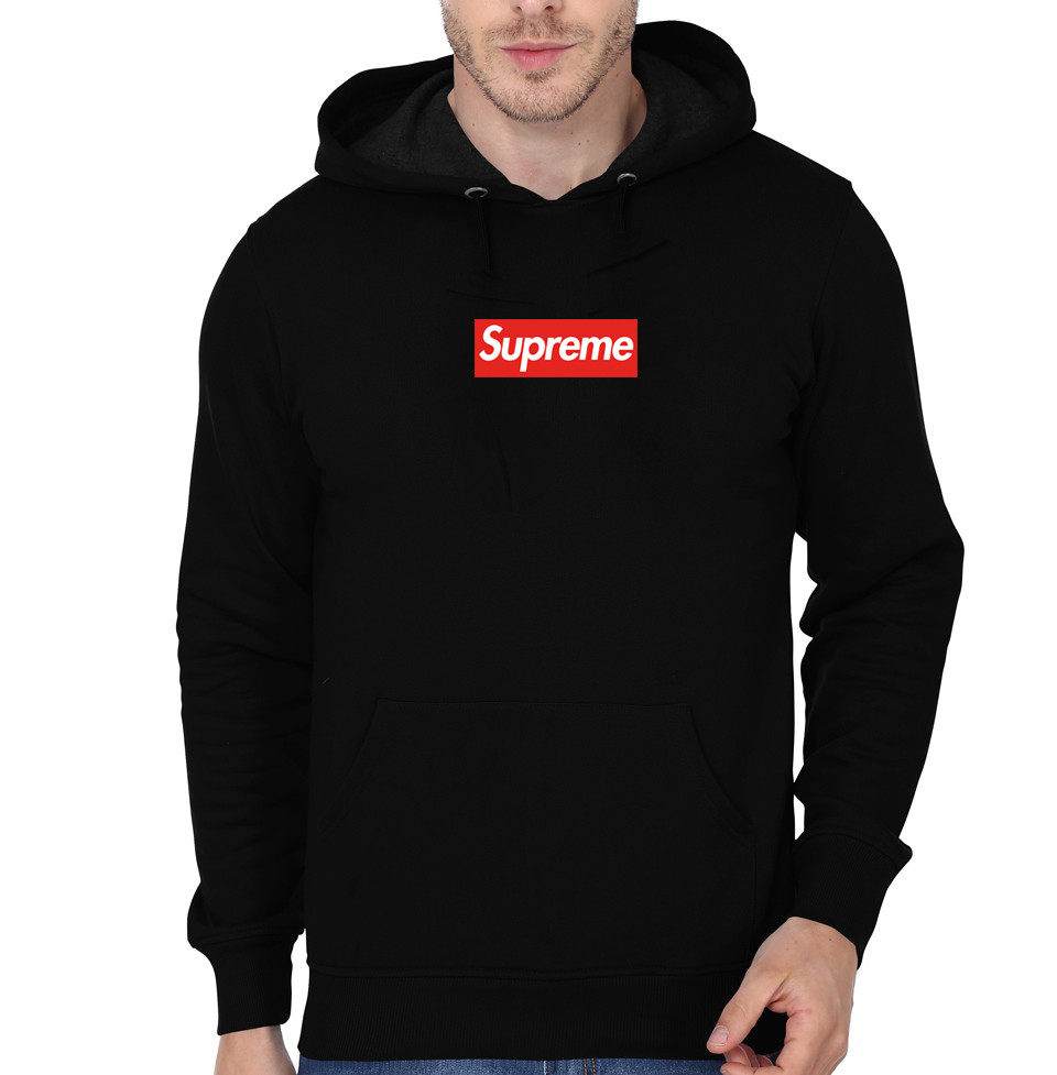 Supreme Black Hoodie - Supreme Shirts