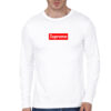 Supreme White Full Sleeve T-Shirt