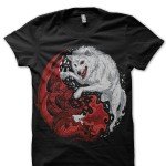 The Dragon And The Wolf Black T-Shirt