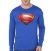 Superman Royal Blue Full Sleeve T-Shirt