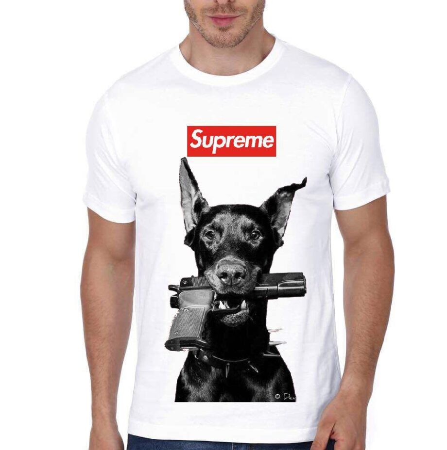 Supreme Pistol Dog White T-Shirt