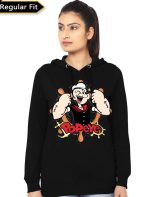 Popeye The Sailor Man Black T-Shirt