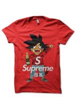 Supreme DBZ Goku Red T-Shirt
