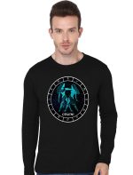 Gemini Black Full Sleeve T-Shirt